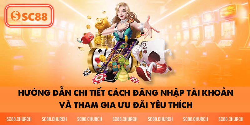 Hướng dẫn chi tiết cách đăng nhập tài khoản và tham gia ưu đãi yêu thích