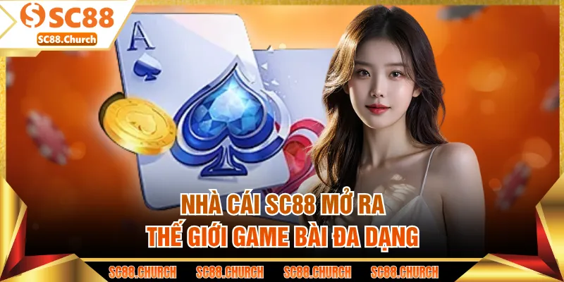 Nhà cái SC88 mở ra thế giới game bài đa dạng
